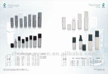Acrylic lotion bottle for cosmetic package