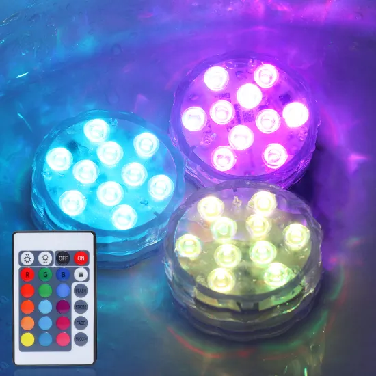 LED Remote Controlled RGB ip68 waterproof