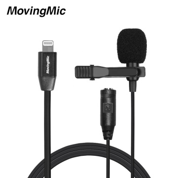 1.5m Clip Microphone and Mini Headset Jack for Interview and Live Streaming
