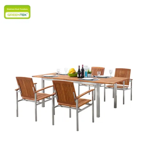 Modern European Party Retractable Teak Dining Table