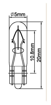 auto Rear Light lamps/T5