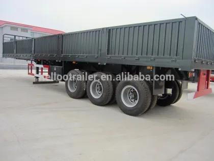 3 Axles Utility Cargo Trailer Side Wall Semi Trailer