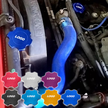 JDM Racing Style Aluminum Radiator Cap with Logo Protection Cover