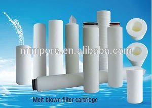 china manufacturer 10'' pp spun big blue filter cartridge with 1 micron filter cartridge