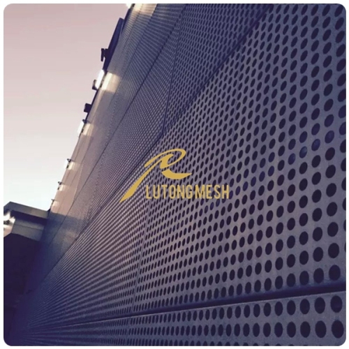 Aluminium perforated panel for facade