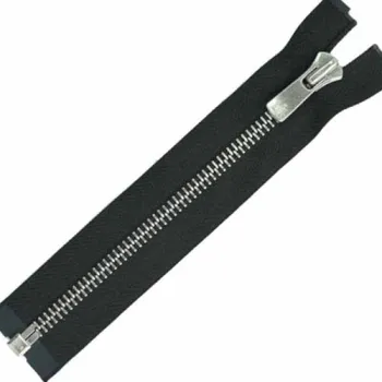 YKK zipper wholesale rubber tooth silver tooth zipper