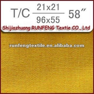 T/C Polyester Cotton Factory/School/Nurse/Police/Chef/Workwear/Uniform Fabric 21x21 96x55