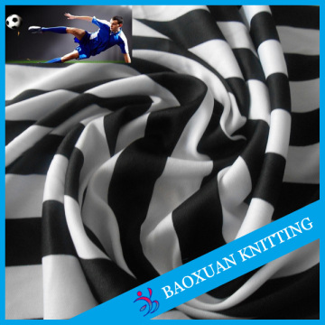 sportswear black and white stripe fabric