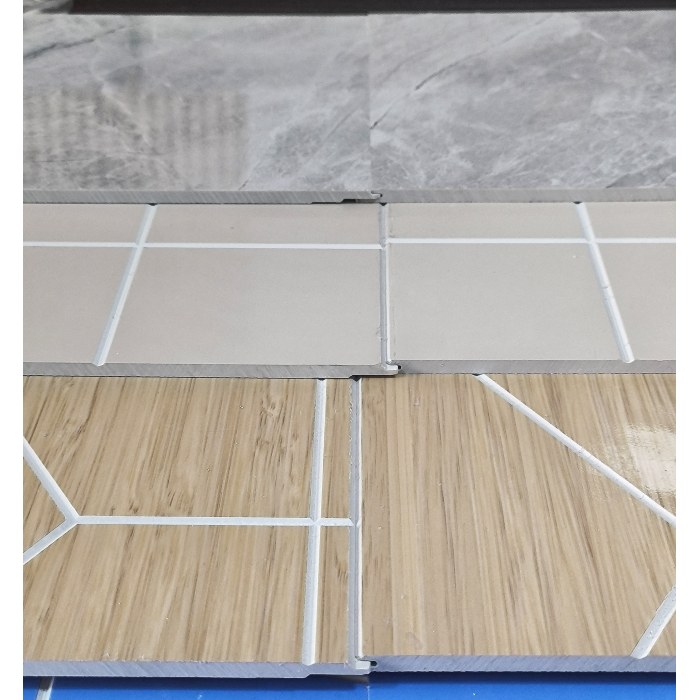 Bảng điều khiển tường SPC Thiết kế bằng chứng Moldtermite SPC Kích thước tùy chỉnh Kích hoạt cạnh Trimless Tích hợp cạnh hiện đại Công nghiệp mộc mạc Aesthe