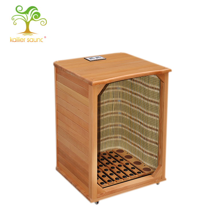 Mini Sauna de Hemlock Half Banho Salão de Madeira Sauna