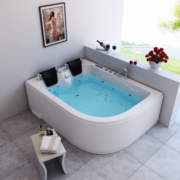 Acrylic Whirlpool Massage Bathtub with Jets for Spa Experience