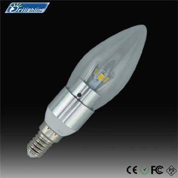 Dimmable LED Candle Bulb 3W LED Candelabra Bulb E12 Base Warm White