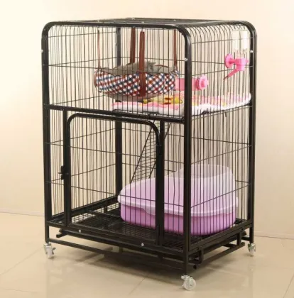 2-Tier Indoor Cat Cage: DIY Cat Crate & Kennel