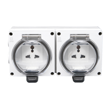 IP66 Waterproof Outdoor Double Multifunctional Socket