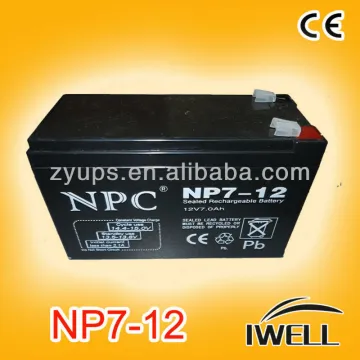 12v 7.5ah Sealed Lead Acid Battery