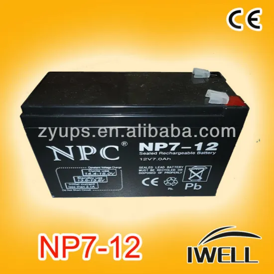 12v 7.5ah Sealed Lead Acid Battery