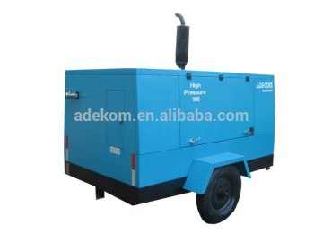 Mobile screw air compressor