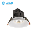 LEDER Aluminnum Warm White 15W LED Downlight