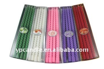 12" Spiral Tapered Candle (4-in-1)