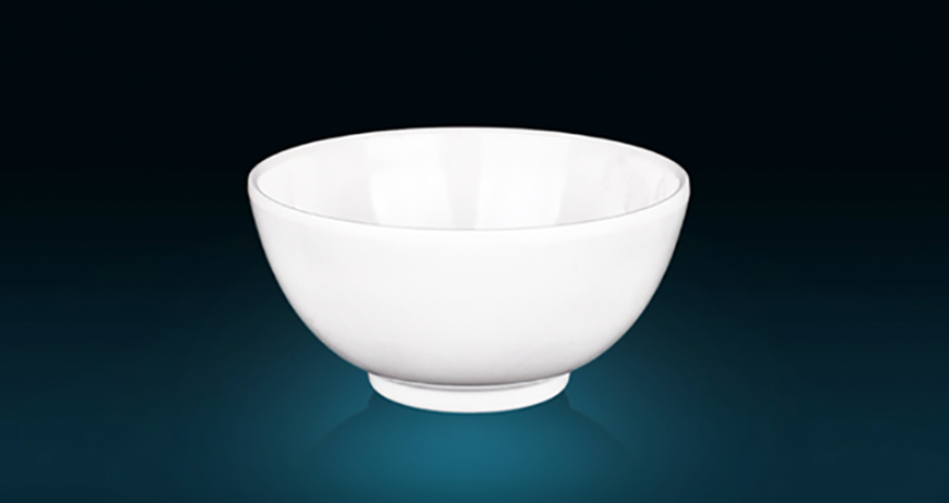 4 Inch White Melamine Rice Round Bowl