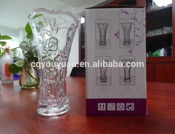 Transparent Different Types Crystal Glass Vase Wedding Crystal Centerpiece Vase