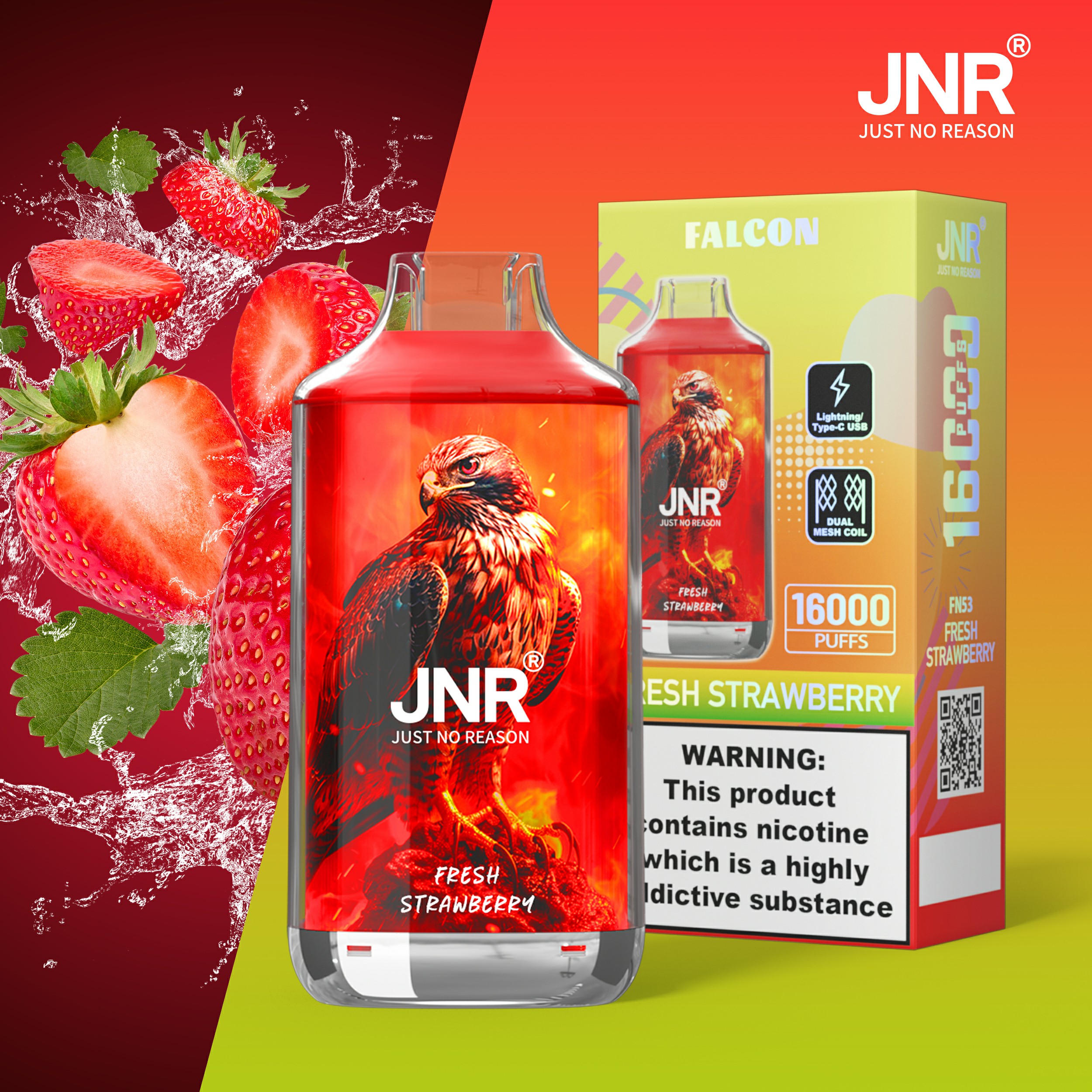 JNR Falcon 16000 พัฟใช้เวลาวางจำหน่ายแล้ว