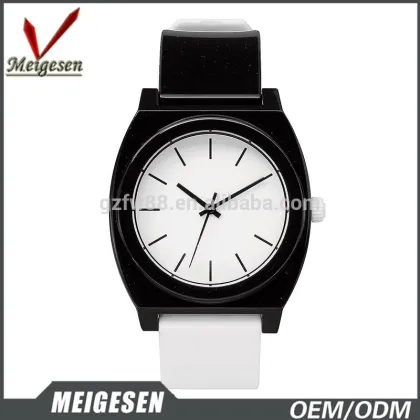 Students Candy Colorful Silicone brand name fashion lady watches & Clock