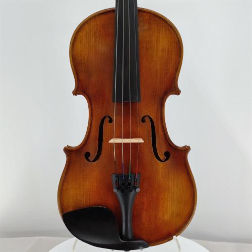 Violino de madeira maciça inflamado feito à mão para iniciantes