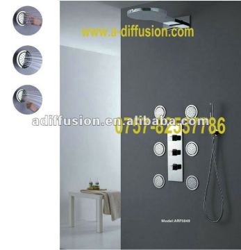 wall mounted massage 4 functions bath shower set