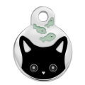 Cat ID-tags met kitten gezicht