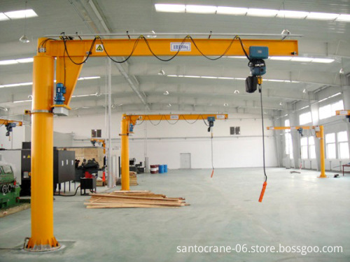 2023 New 2 Ton Slewing Jib Crane with Single Arm