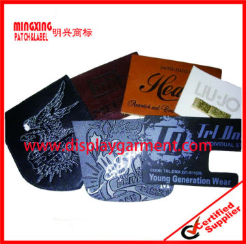 faux leather labels,custom embossed leather label,jeans leather label,leather label