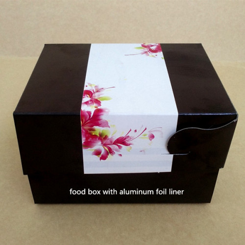 Kotak kertas makanan aluminium foil