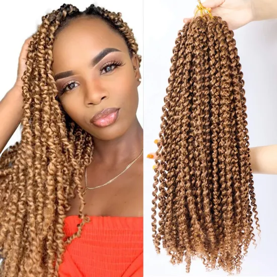 Synthetic Water Wave 22strands 18" Braiding Hair Passion Twist Crochet Hair Extensions Crochet Braids Hair Pre Passion Twist