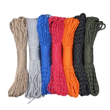 Mil Spec Type III 9 Strand Reflective Paracord 550 Lanyard Rope for Climbing and Survival