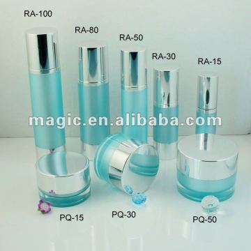 transparent aluminum airless pump bottle