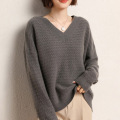 V Neck Long Sleeve Pullover Sweater