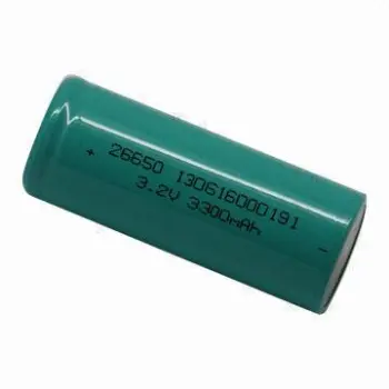 Lithium-ion phosphate battery, 3.2V, 3,300mAh capacity