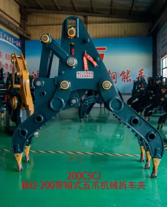 Excavator accessories wood grabber