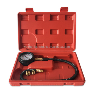 Kit penguji tekanan minyak profesional dengan pengukur 100psi dan penyesuai hos