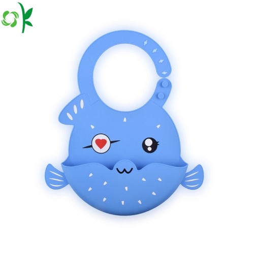 BPA Free Cute Silicone Baby Bib for Outside