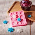 Snowflake Fondant Mold Christmas Snowflake Silicone Mold