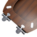 Fanmitrk MDF toilet seat walnut wood grain