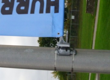 Hurricane Banner bracket system