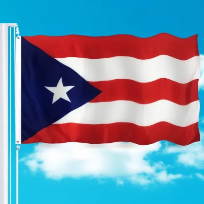 Custom Design Polyester Puerto Rico National Flag