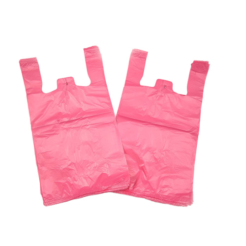 Bolsa de plastico para llevar de compras embalaje respetuoso con el medio ambiente para reciclaje supermercado 100%