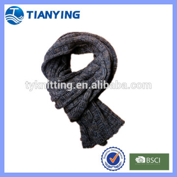 Fashion acrylic long winter knit scarves men