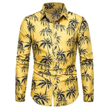 Långärmad Hawaiiskjorta för män