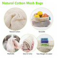 Eco friendly Vegetable drawstring Bags Cotton Mesh Vegetable Storage Bag Kitchen Fruit Vegetable Mesh Bag Kitchen Organizer
