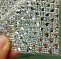 Diamante strass fita Wrap rolo com pedras quadradas